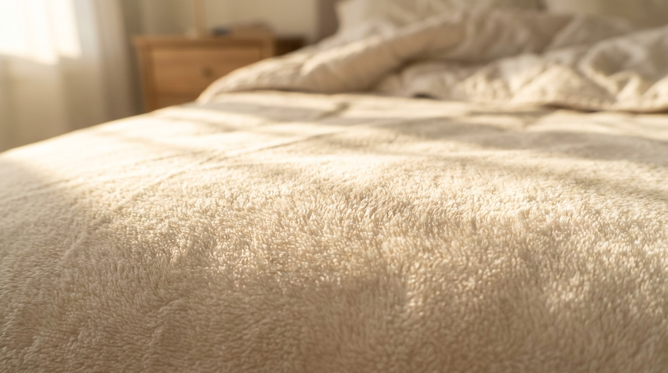 LuxClub double-brushed microfiber sheet close-up showing buttery-soft silky-smooth plush surface texture