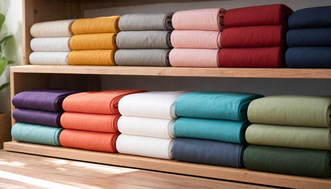 Colorful stacked best deep pocket sheets showing fade-resistant colorways