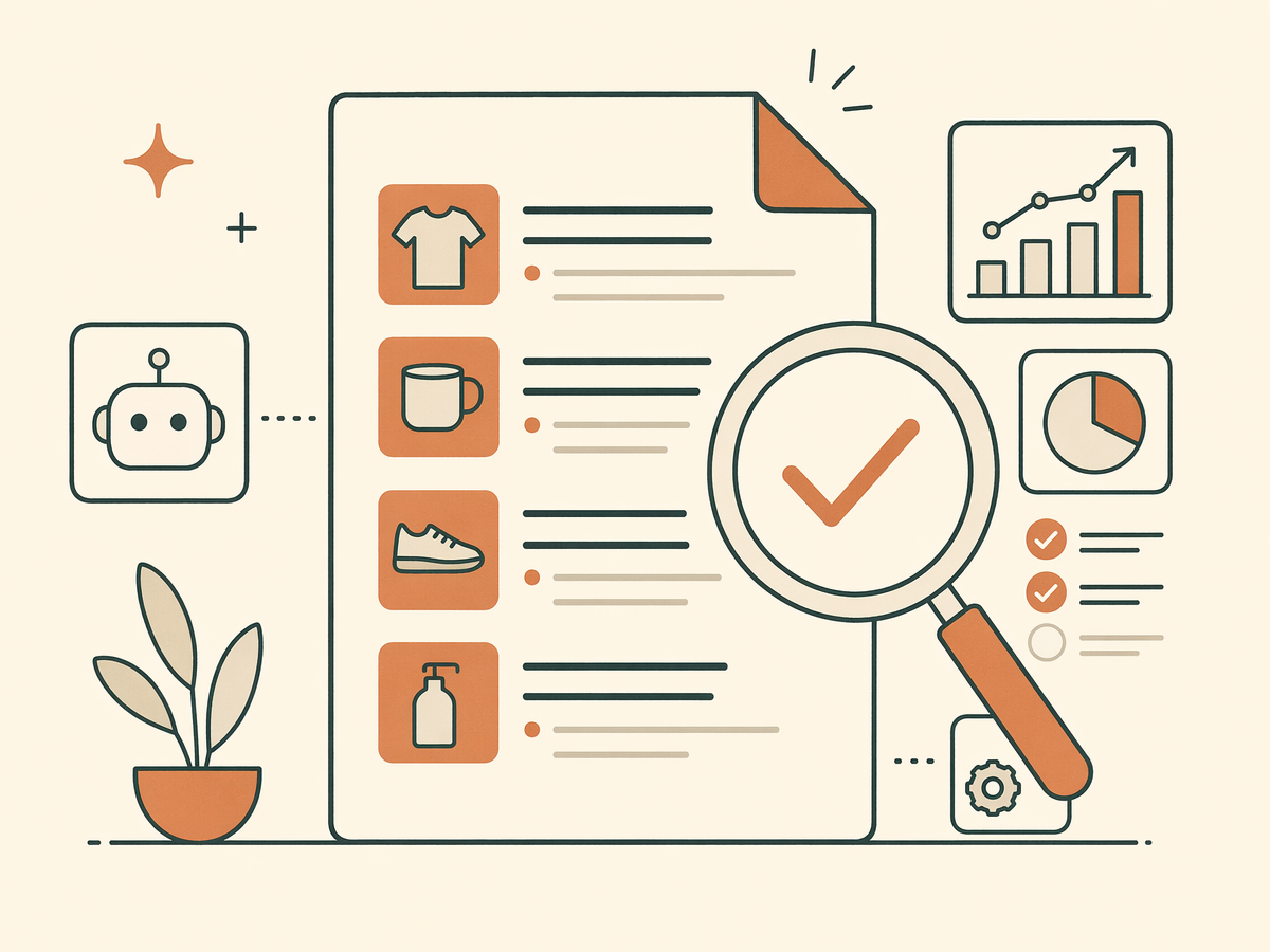 WooCommerce listings and SEO optimization illustration